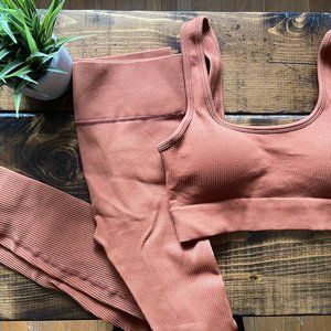 Shein Ribbed Sportswear Set